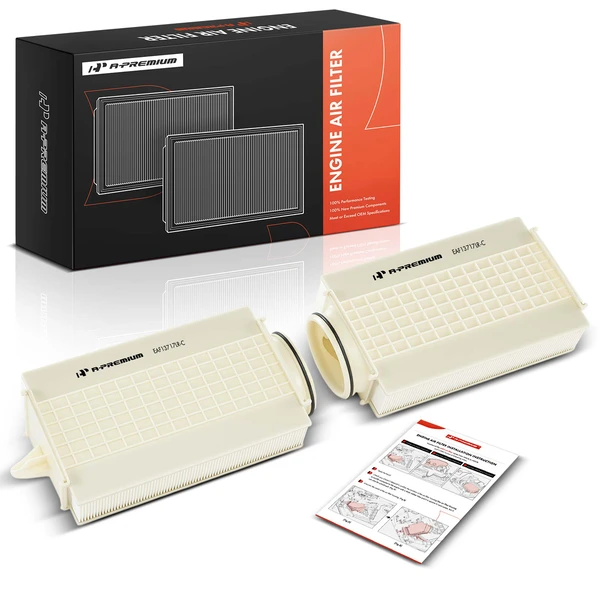 2 Pcs Driver & Passenger Engine Air Filter for BMW F15 F85 X5 2015-2018 F16 F86 X6 2015-2019