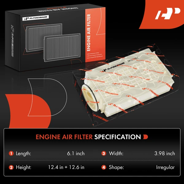 2 Pcs Driver & Passenger Engine Air Filter for BMW F15 F85 X5 2015-2018 F16 F86 X6 2015-2019