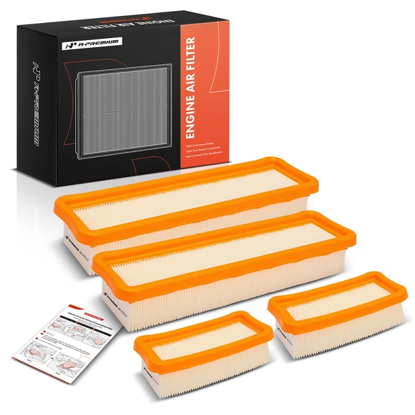 4 Pcs Front Engine Air Filter for BMW F97 G01 X3 2020-2024 F98 G02 X4 2020-2025 L6 3.0L