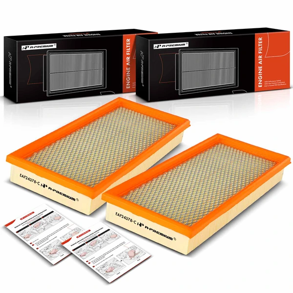 2 Pcs Engine Air Filter for 1987-1996 Ford E-250 Econoline