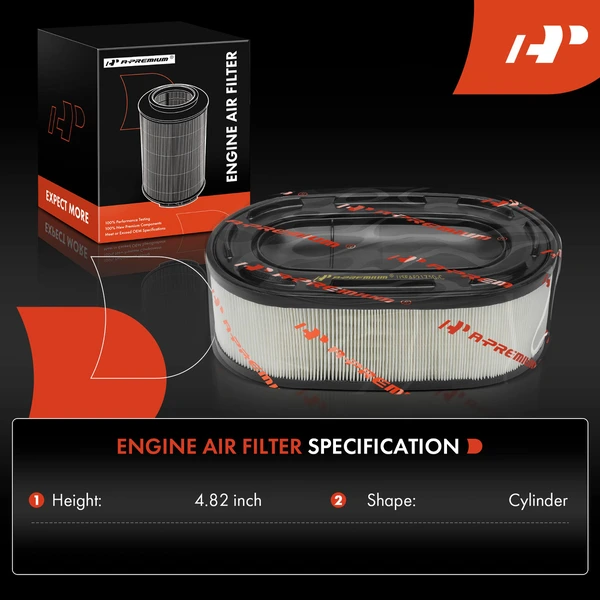 2 Pcs Engine Air Filter for Chevrolet Corvette 2020-2024 V8 6.2L