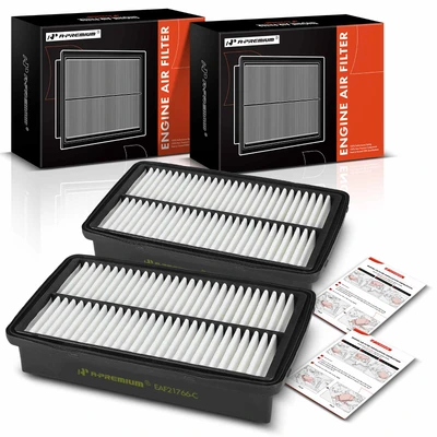 2 Pcs Engine Air Filter