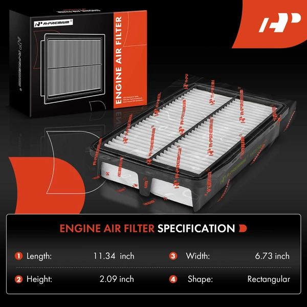 2 Pcs Engine Air Filter for Genesis G80 2021-2024 L4 2.5L