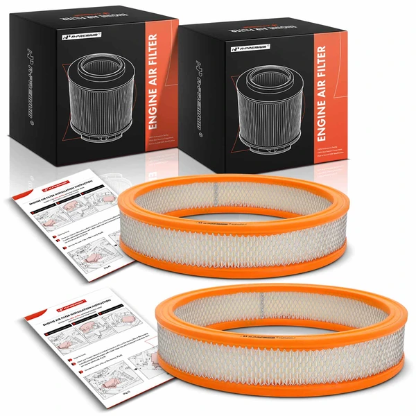 2 Pcs Engine Air Filter for Lincoln Continental 1973-1978 Mercury Montego Marquis