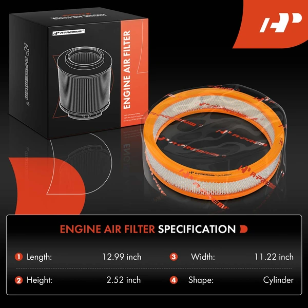 2 Pcs Engine Air Filter for Lincoln Continental 1973-1978 Mercury Montego Marquis