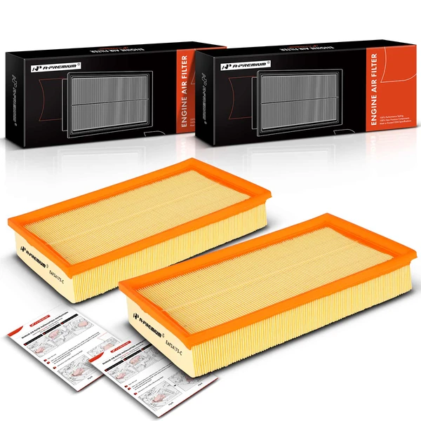 2 Pcs Engine Air Filter for 1996-1999 Mercedes-Benz E300