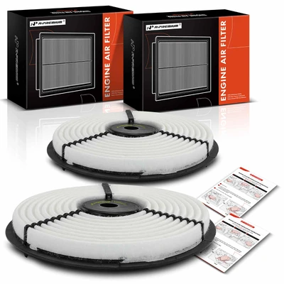 2 Pcs Engine Air Filter