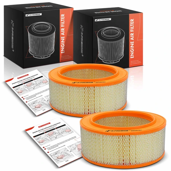 2 Pcs Engine Air Filter for 1983-1991 Ford E-250 Econoline Club Wagon