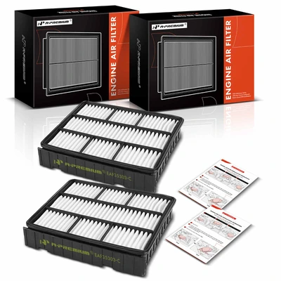 2 Pcs Engine Air Filter