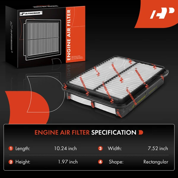 Engine Air Filter for Hyundai Santa Fe 2003-2006 V6 3.5L