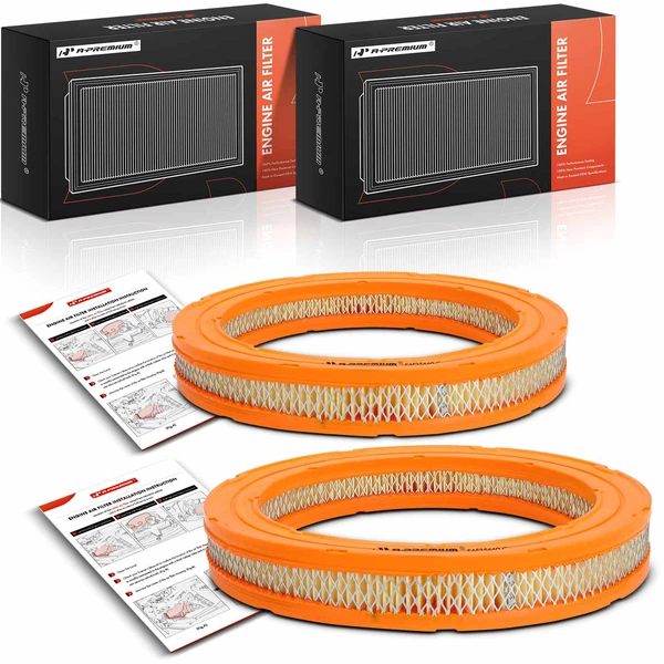 2 Pcs Engine Air Filter for Chevrolet Nova 85-87 Toyota Corolla 83-88 Tercel 80-88