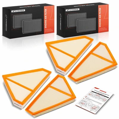 4 Pcs Driver & Passenger Engine Air Filter