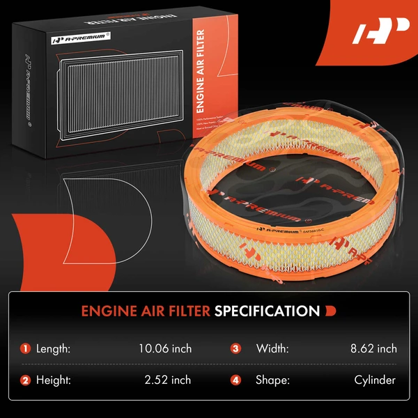 Engine Air Filter for Chevrolet S10 S10 Blazer GMC S15 Jimmy 83-85 S15 82-85