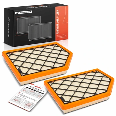 2 Pcs Engine Air Filter