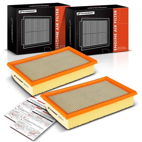 2 Pcs Engine Air Filter for 2005-2009 Jaguar Super V8