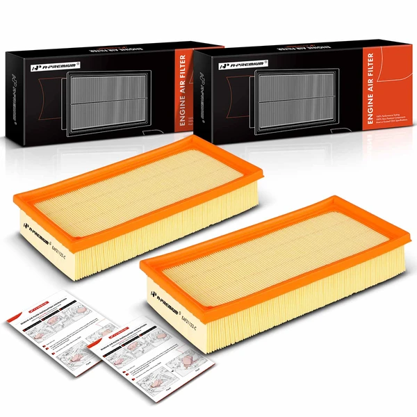 2 Pcs Engine Air Filter for 2000-2003 Saab 9-3