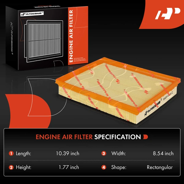 2 Pcs Engine Air Filter for BMW I15 I12 i8 2014-2017 2019-2020 L3 1.5L