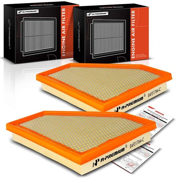 2 Pcs Engine Air Filter for 2021-2023 Jeep Grand Cherokee L