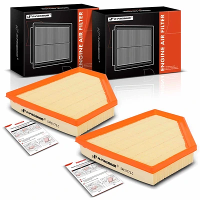 2 Pcs Engine Air Filter