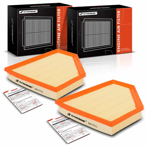 2 Pcs Engine Air Filter for 2021-2024 BMW 330e xDrive