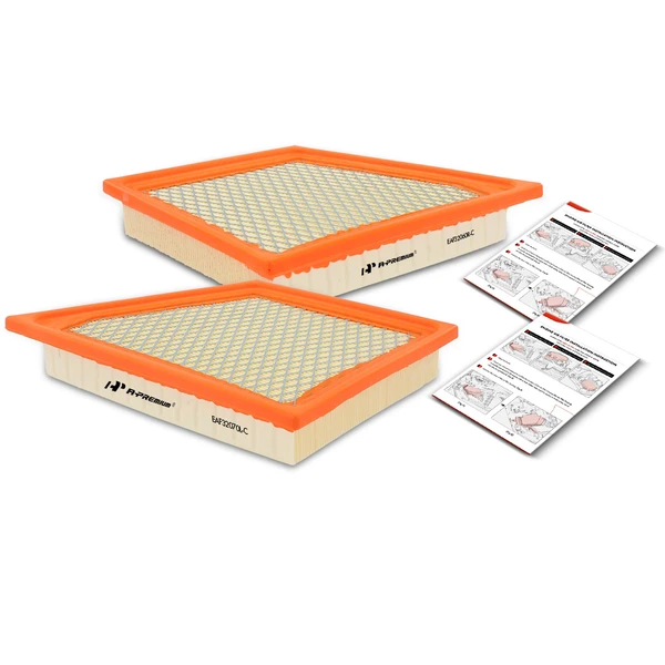 2 Pcs Left & Right Engine Air Filter for Cadillac CT6 2016-2019 V6 3.0L