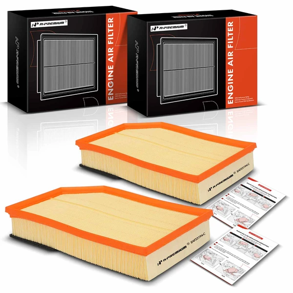 2 Pcs Engine Air Filter for 2003-2006 Volvo XC90