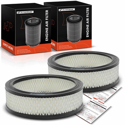 2 Pcs Engine Air Filter