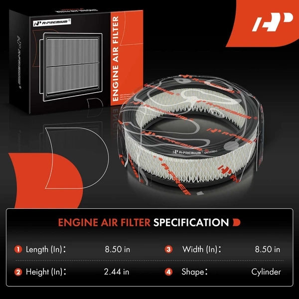 Engine Air Filter for Chevrolet Celebrity S10 Blazer GMC Safari Pontiac Phoenix