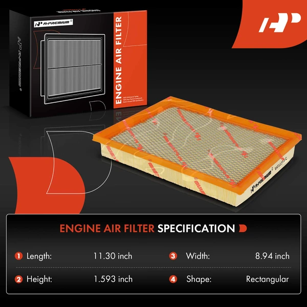 Engine Air Filter for Ford Mustang 1986-1993 Taurus 1989-1995 Thunderbird
