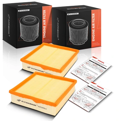 2 Pcs Engine Air Filter