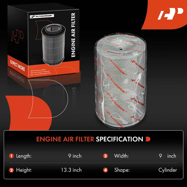 Engine Air Filter for Hummer H1 2002-2004 2006 AM General Hummer 1992-2001