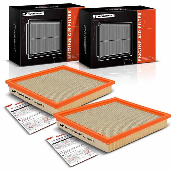 2 Pcs Engine Air Filter for Jeep Grand Cherokee 2002-2004 4.7L