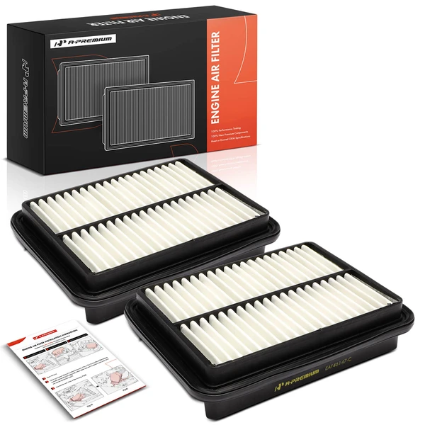 2 Pcs Engine Air Filter for 1988-1989 Ford Festiva