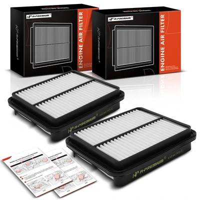 2 Pcs Engine Air Filter