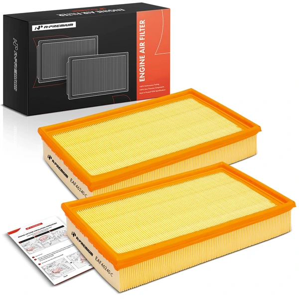 2 Pcs Engine Air Filter for 1992-1994 Audi 100