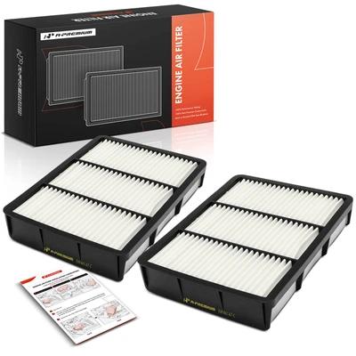 2 Pcs Engine Air Filter