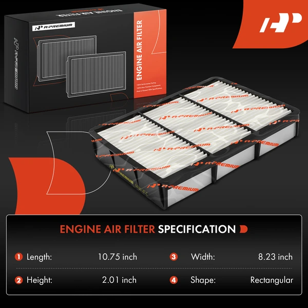 2 Pcs Engine Air Filter for Lexus GS300 1993-1997 L6 3.0L