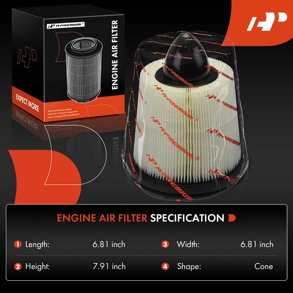 Engine Air Filter for Ford Explorer 1995-1997 Ranger 1995-1998 Escort 1997-2003