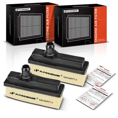 2 Pcs Engine Air Filter