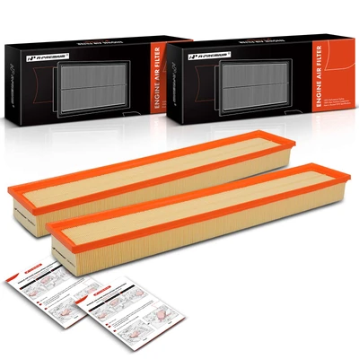 2 Pcs Engine Air Filter