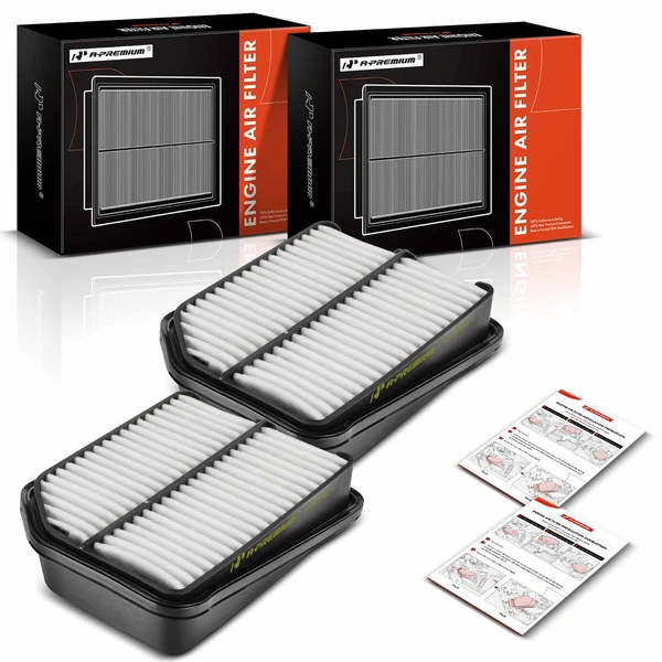 2 Pcs Engine Air Filter for Suzuki Grand Vitara 2006-2008 V6 2.7L