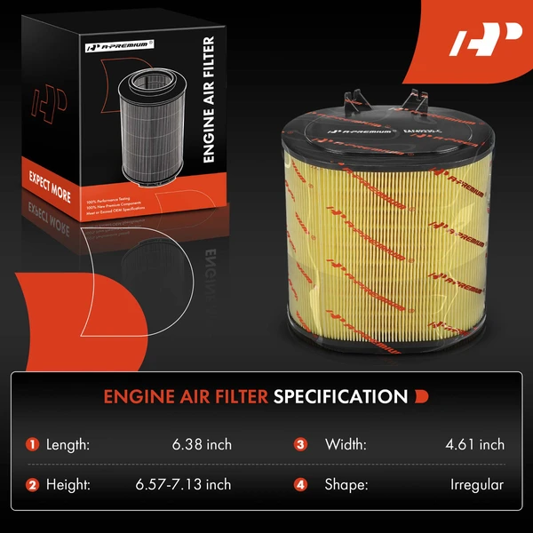 Engine Air Filter for Porsche 911 2009-2015 H6 3.6L 3.8L