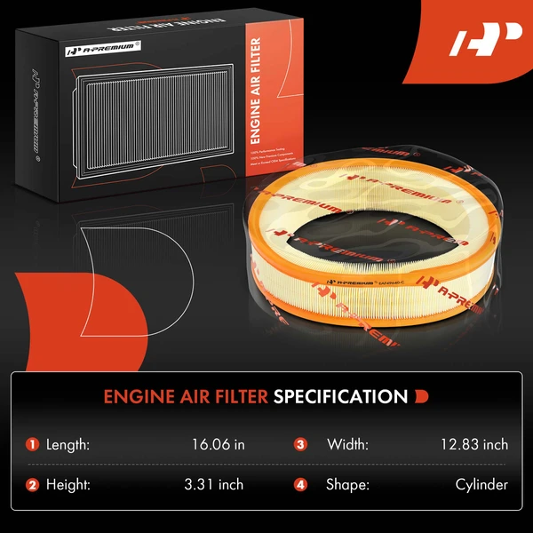 2 Pcs Engine Air Filter for Mercedes-Benz 260E 300CE 300E 300SE 300SEL 300TE 3.0L