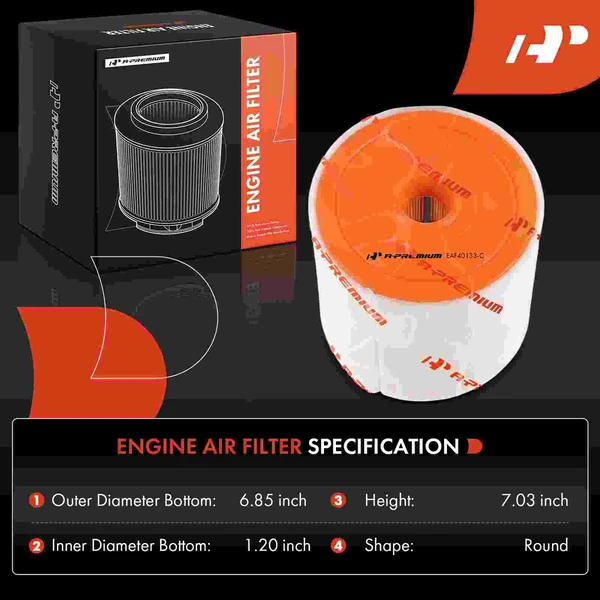 2 Pcs Engine Air Filter for Audi A6 allroad 2020-2025 A6 Quattro 2019-2025 A7 Sportback