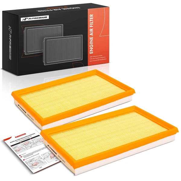 2 Pcs Engine Air Filter for Nissan Maxima 1985-1988 200SX Stanza Subaru Brat GL-10