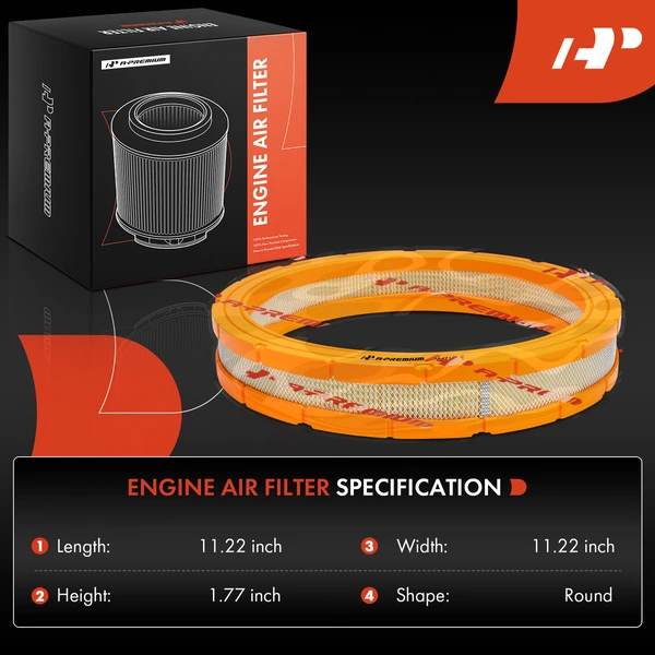 2 Pcs Engine Air Filter for Ford Mustang 1979 Fiesta 1978-1980 Ranger 1983-1985