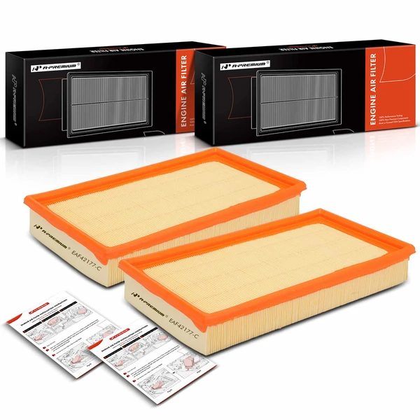 2 Pcs Engine Air Filter for 1998-2004 Volvo C70