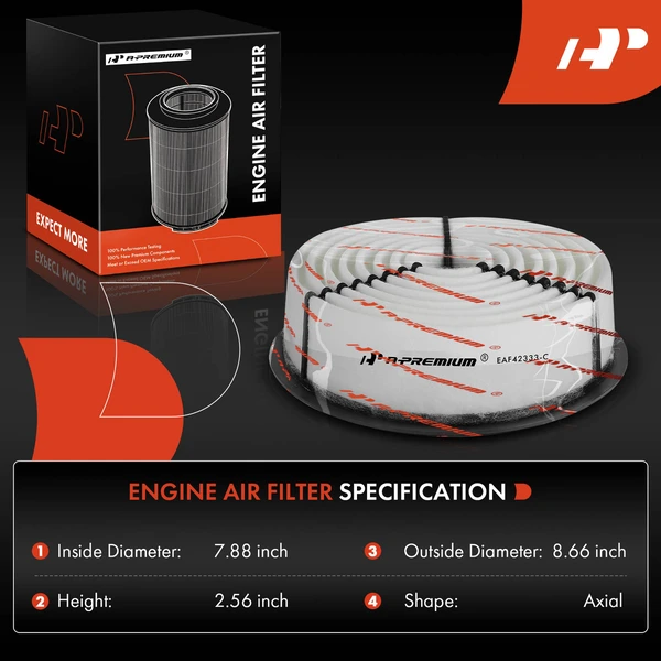 Engine Air Filter for Toyota 4Runner Pickup 1988-1995 Honda Passport 1994-1995