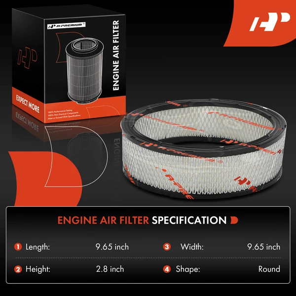 Engine Air Filter for Buick Chevrolet GMC Nissan Cadillac Oldsmobile Pontiac