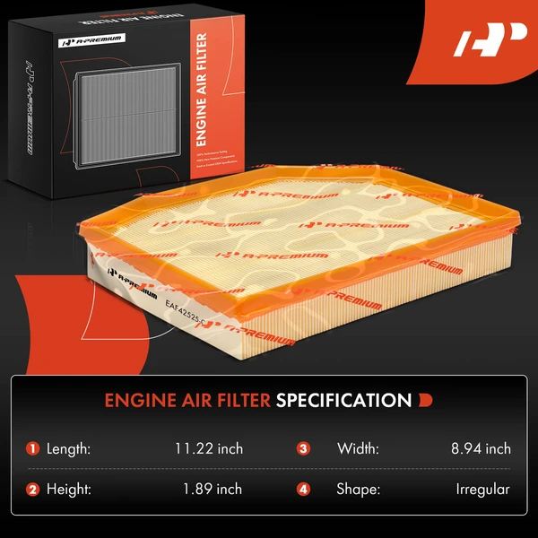 Engine Air Filter for BMW E83 F25 X3 2007-2011 E85 E86 Z4 2006-2009 L6 2.5L 3.0L